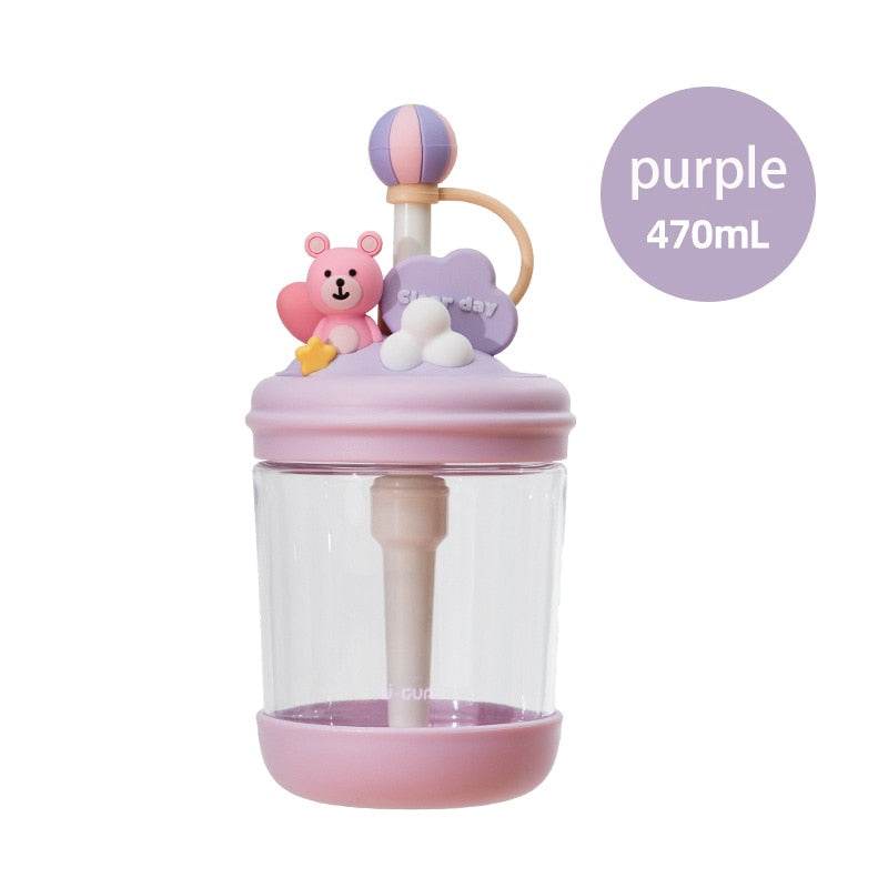 Cute Tumbler With Straw